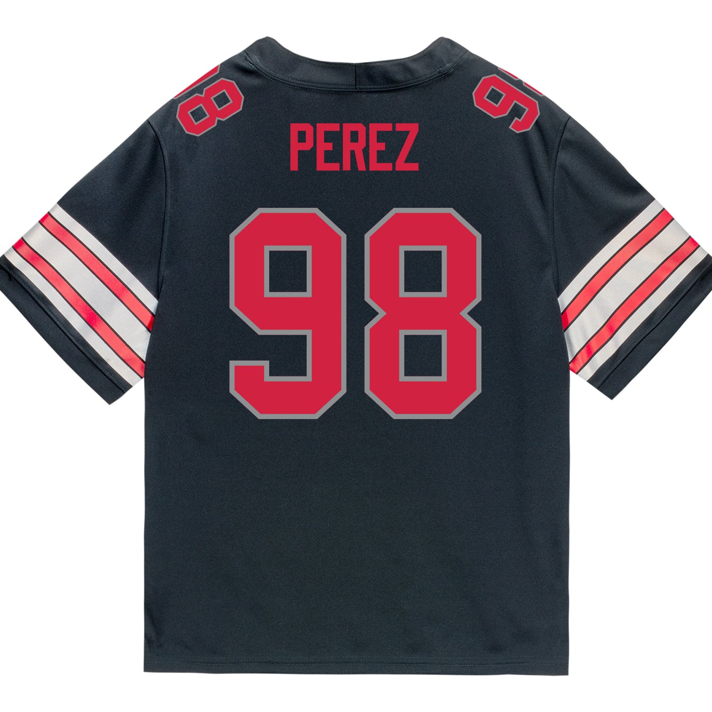 Ohio State Buckeyes Nike #98 Jamir Perez Student Athlete Black Football Jersey