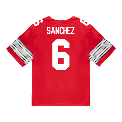 Ohio State Buckeyes Nike #6 Devin Sanchez Student Athlete Scarlet Football Jersey