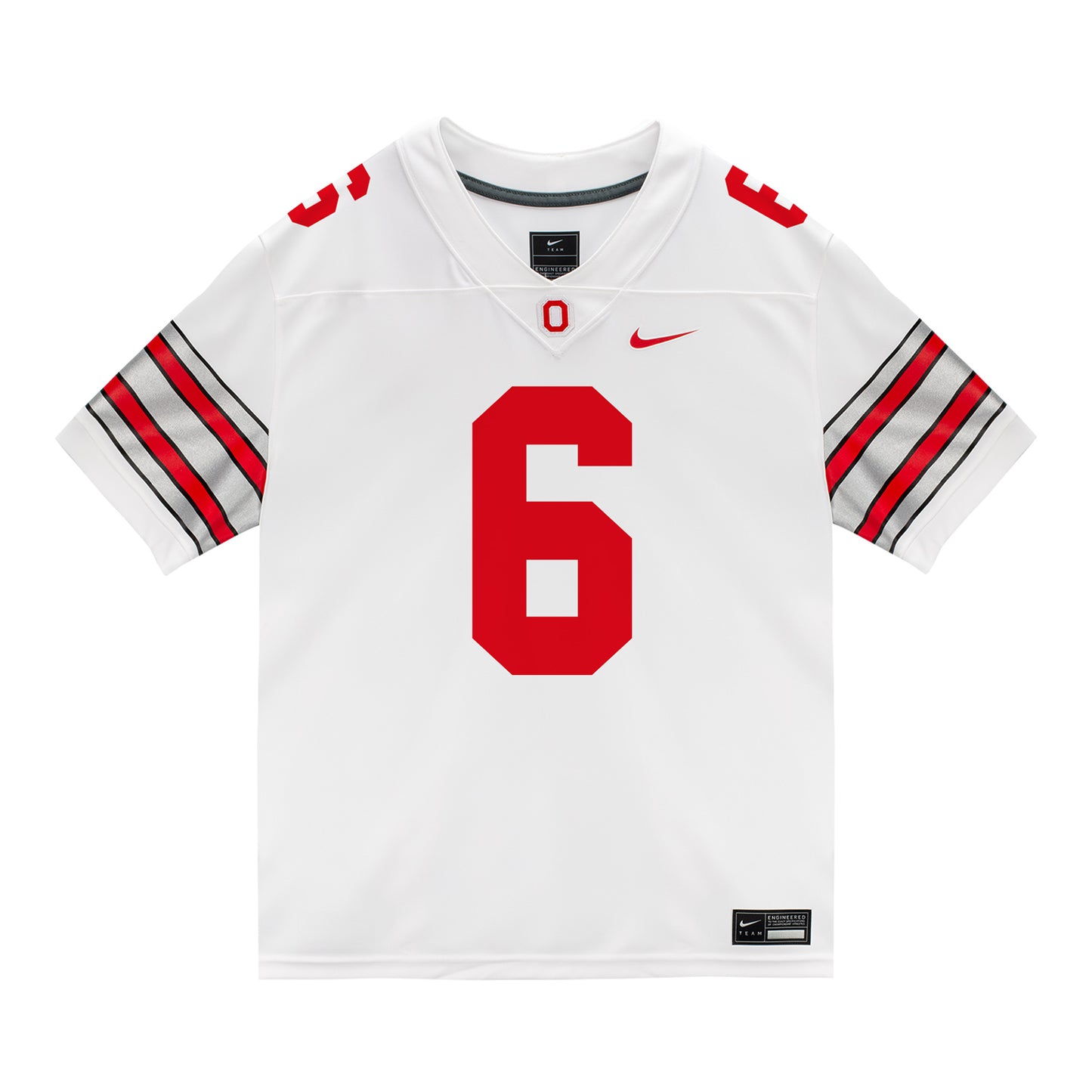 Ohio State Buckeyes Nike #6 Devin Sanchez Student Athlete White Football Jersey