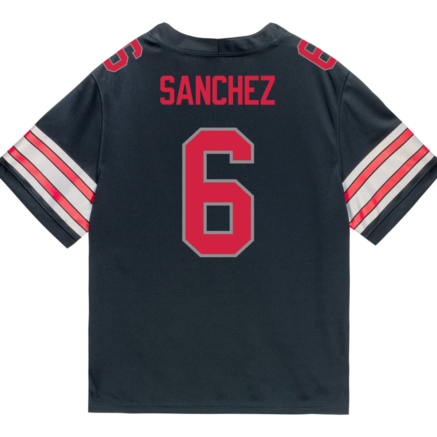 Ohio State Buckeyes Nike #6 Devin Sanchez Student Athlete Black Football Jersey