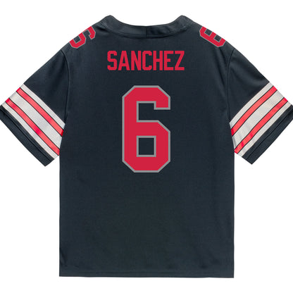 Ohio State Buckeyes Nike #6 Devin Sanchez Student Athlete Black Football Jersey