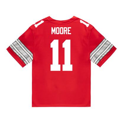 Ohio State Buckeyes Nike #11 Terry Moore Student Athlete Scarlet Football Jersey