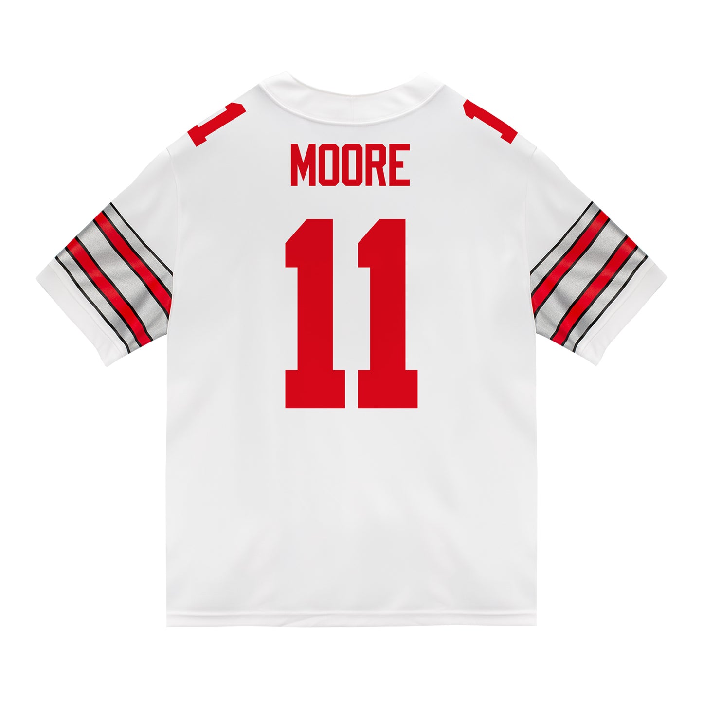 Ohio State Buckeyes Nike #11 Terry Moore Student Athlete White Football Jersey