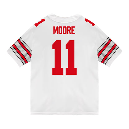 Ohio State Buckeyes Nike #11 Terry Moore Student Athlete White Football Jersey