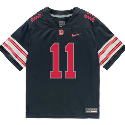 Ohio State Buckeyes Nike #11 Terry Moore Student Athlete Black Football Jersey