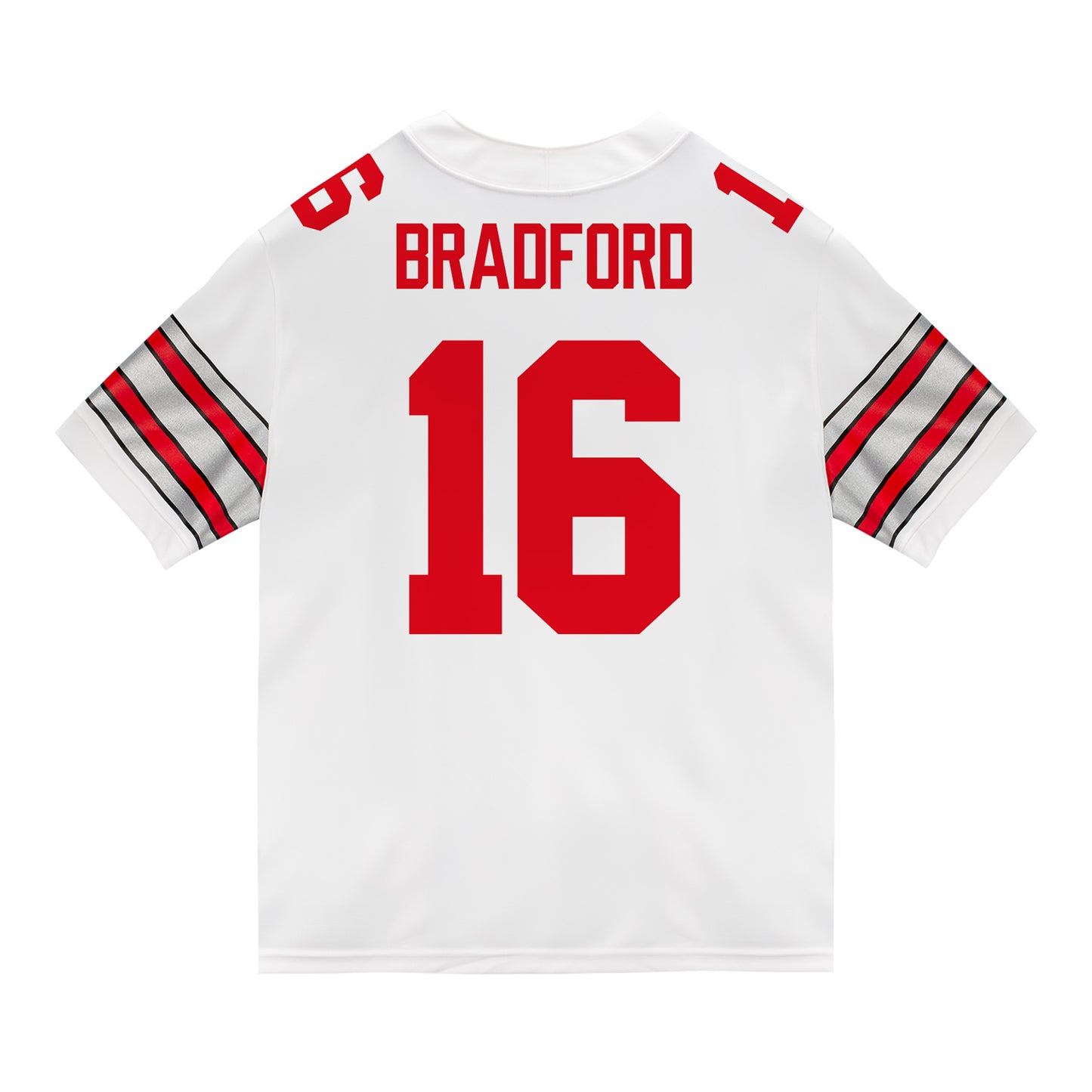 Ohio State Buckeyes Nike #16 Blaine Bradford Student Athlete White Football Jersey