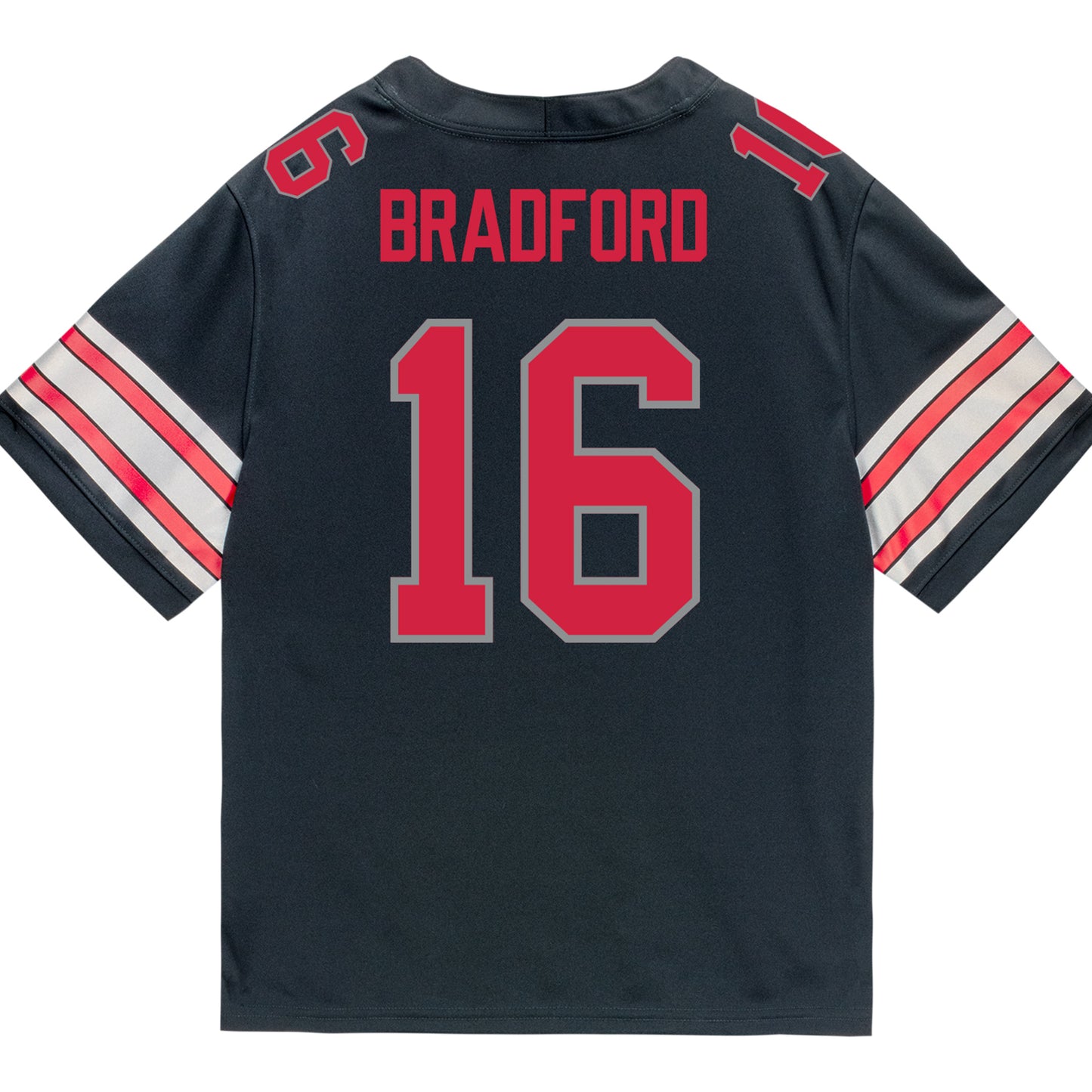 Ohio State Buckeyes Nike #16 Blaine Bradford Student Athlete Black Football Jersey
