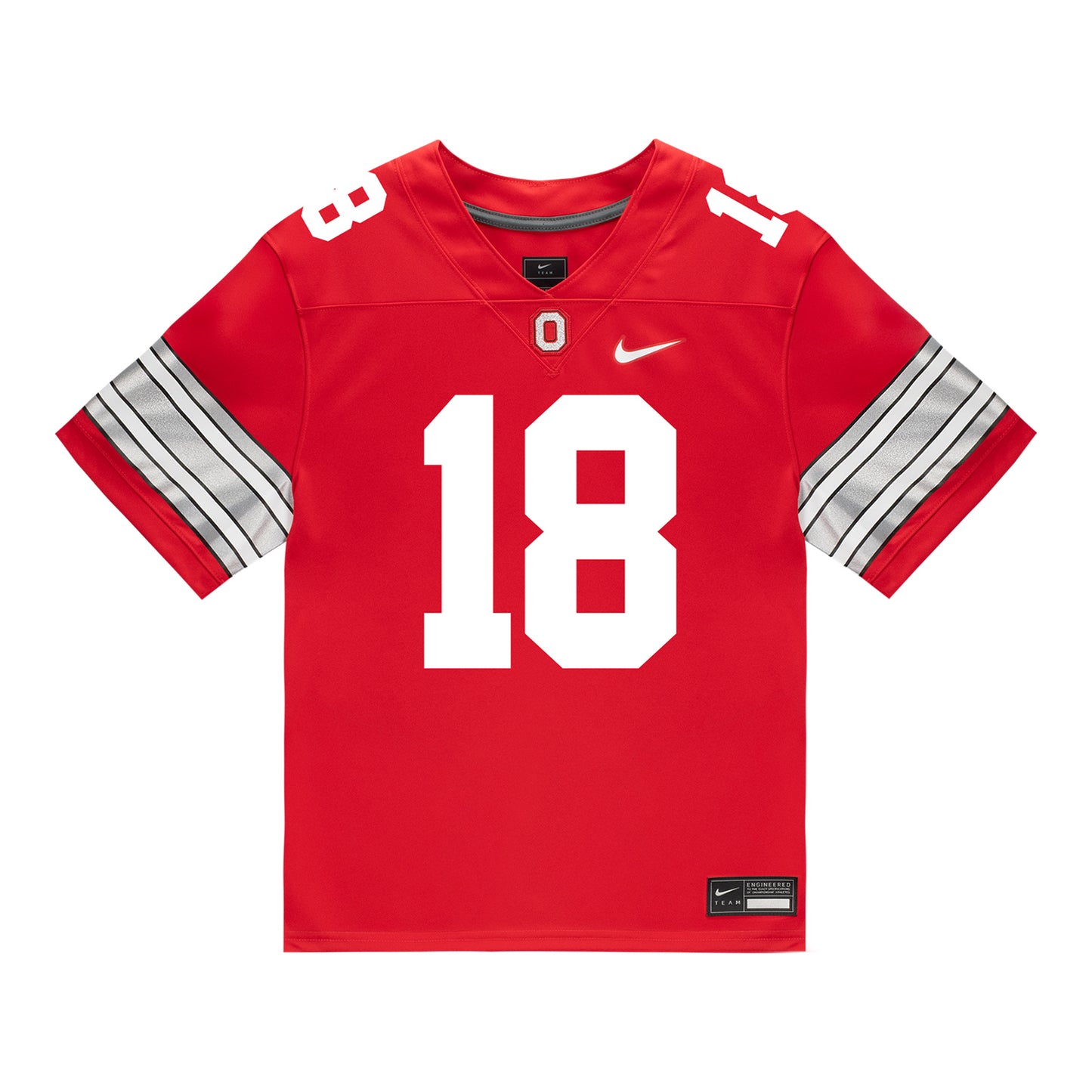 Ohio State Buckeyes Nike #18 Kolton Stover Student Athlete Scarlet Football Jersey