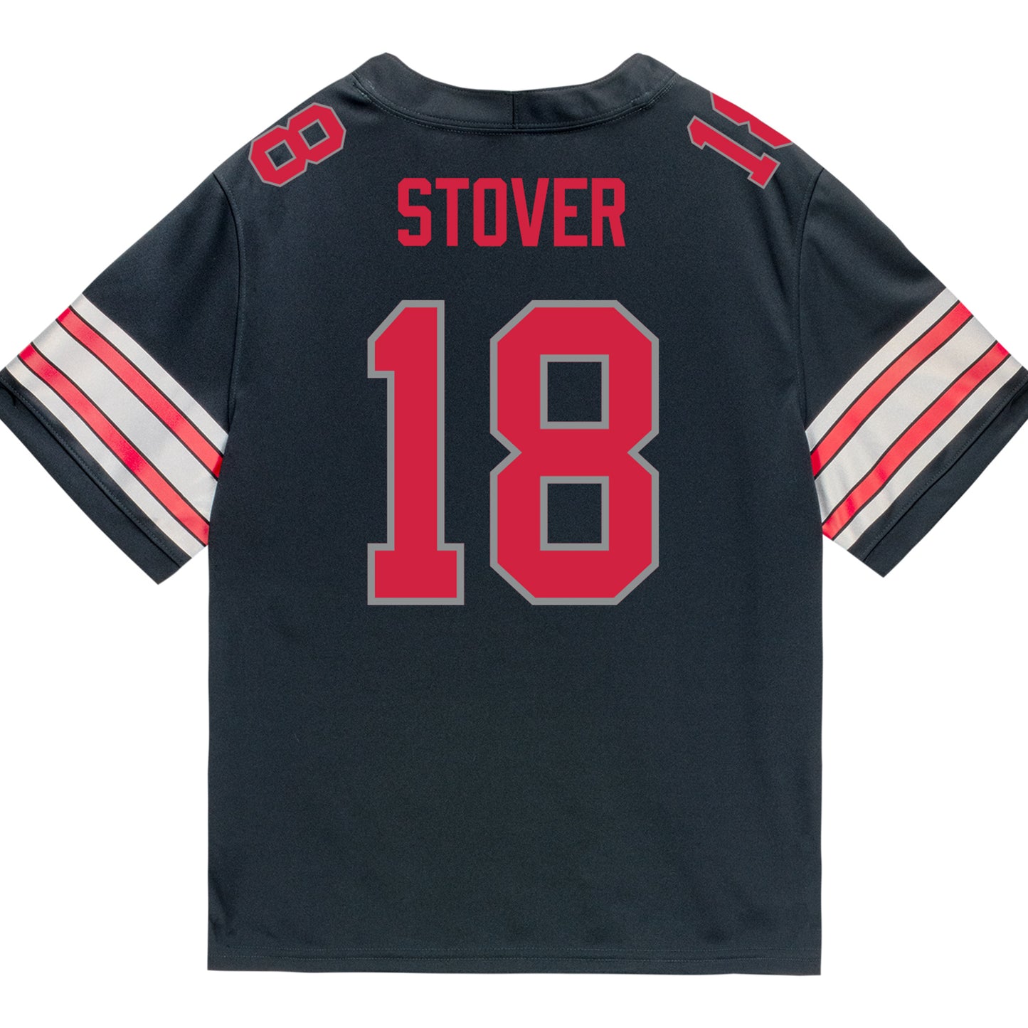 Ohio State Buckeyes Nike #18 Kolton Stover Student Athlete Black Football Jersey