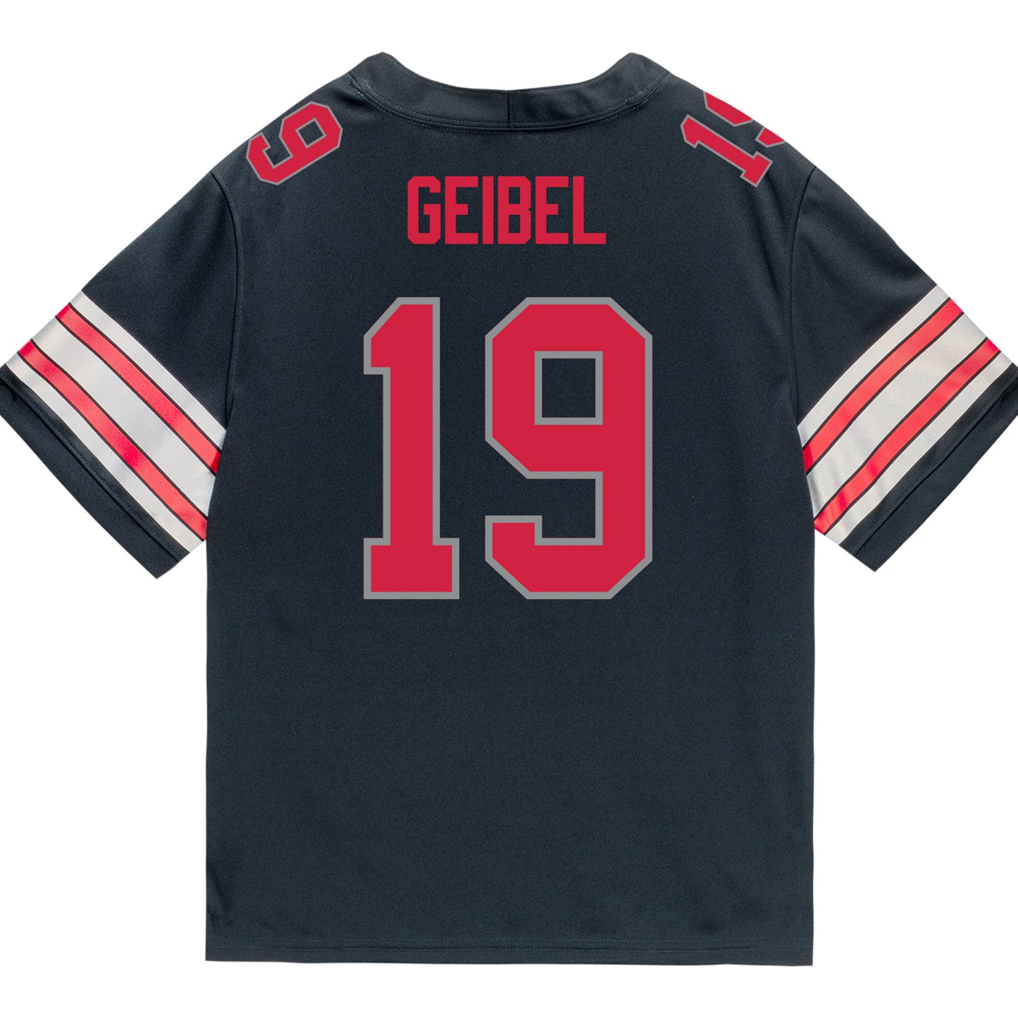 Ohio State Buckeyes Nike #19 Brady Geibel Student Athlete Black Football Jersey