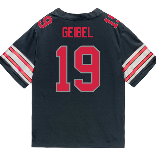 Ohio State Buckeyes Nike #19 Brady Geibel Student Athlete Black Football Jersey