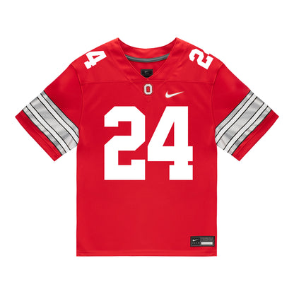 Ohio State Buckeyes Nike #24 Dominick Kelly Student Athlete Scarlet Football Jersey