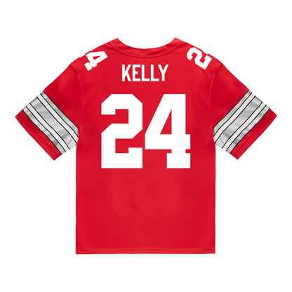 Ohio State Buckeyes Nike #24 Dominick Kelly Student Athlete Scarlet Football Jersey