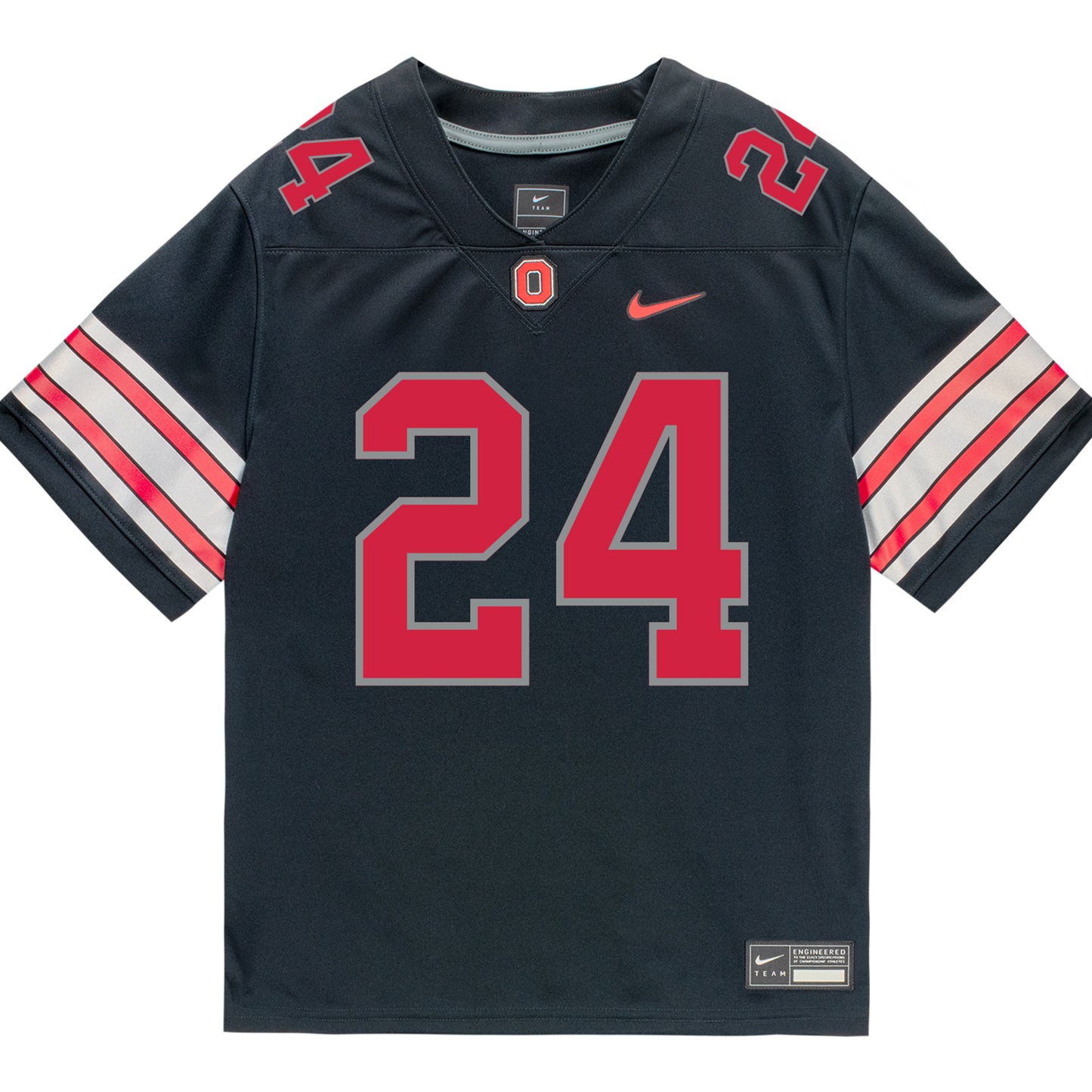 Ohio State Buckeyes Nike #24 Dominick Kelly Student Athlete Black Football Jersey