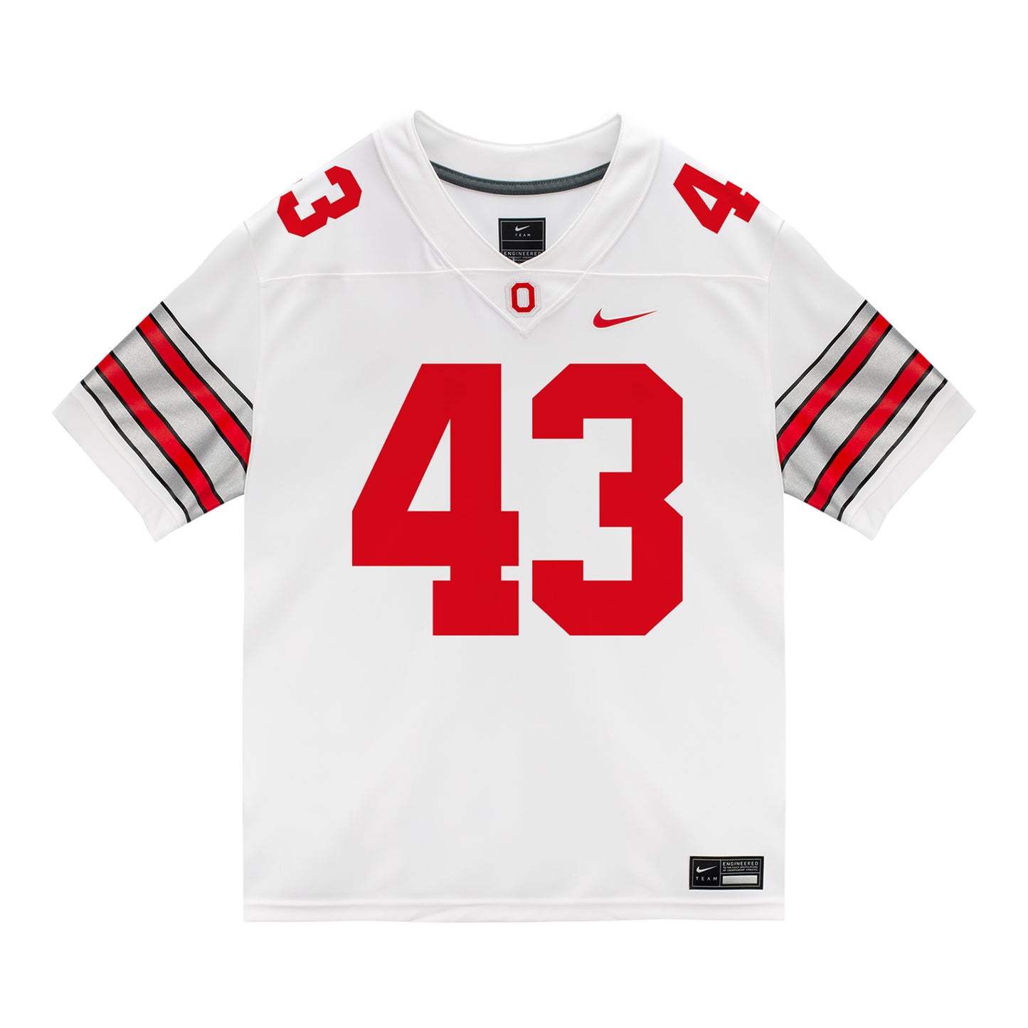 Ohio State Buckeyes Nike #43 Amar'e Miller Student Athlete White Football Jersey
