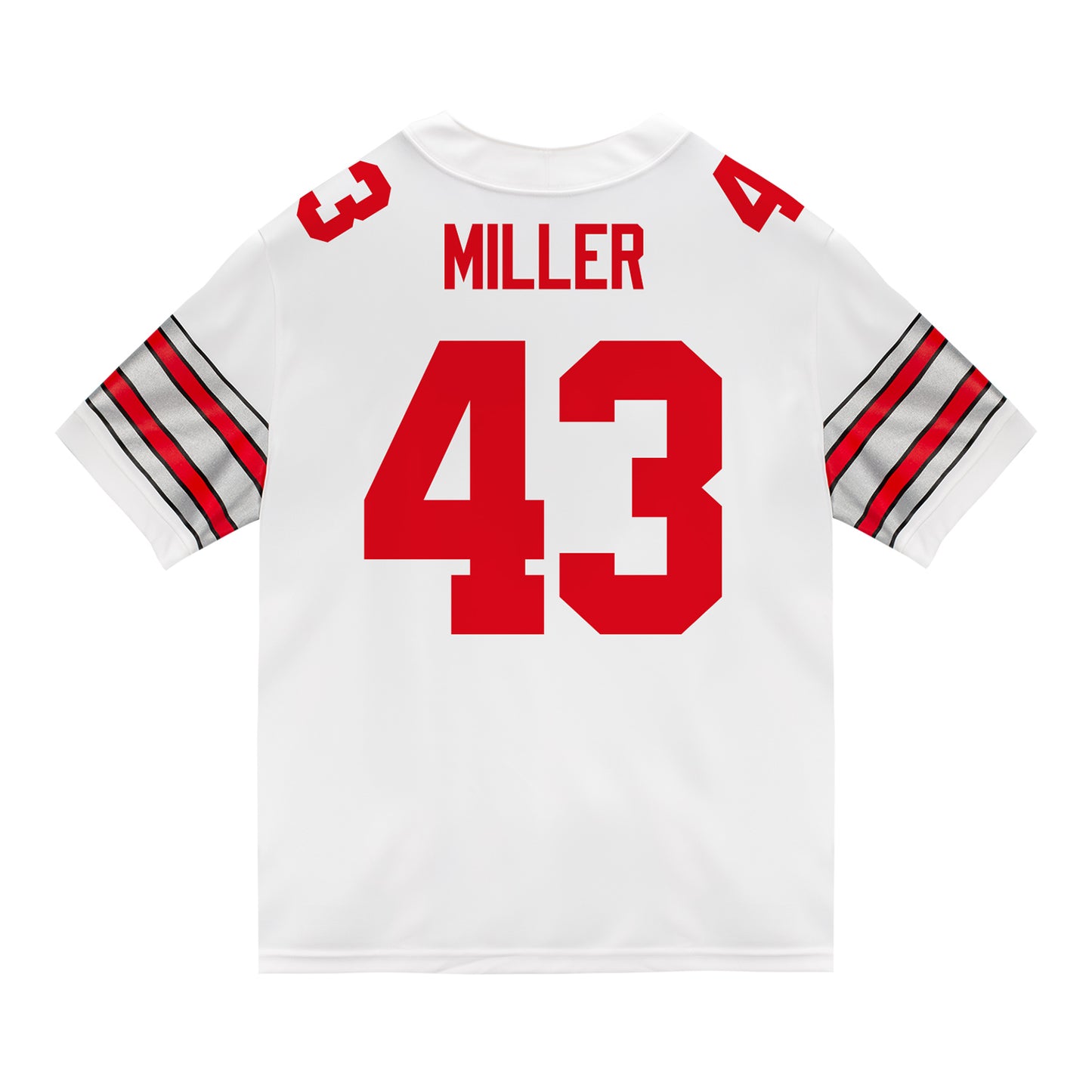 Ohio State Buckeyes Nike #43 Amar'e Miller Student Athlete White Football Jersey
