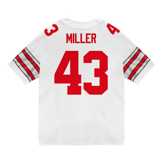 Ohio State Buckeyes Nike #43 Amar'e Miller Student Athlete White Football Jersey