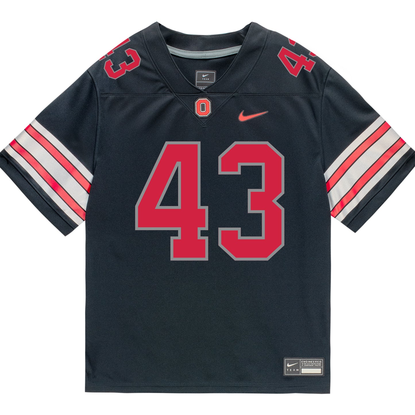 Ohio State Buckeyes Nike #43 Amar'e Miller Student Athlete Black Football Jersey