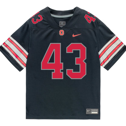 Ohio State Buckeyes Nike #43 Amar'e Miller Student Athlete Black Football Jersey