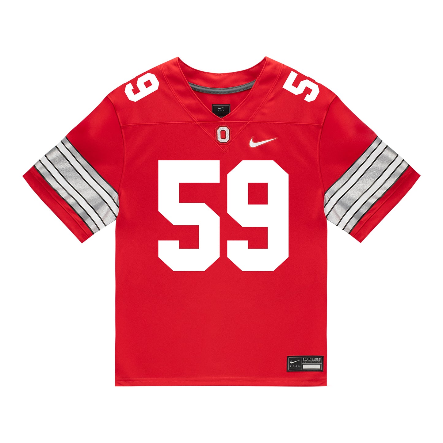 Ohio State Buckeyes Nike #59 Ashton Yeager Student Athlete Scarlet Football Jersey