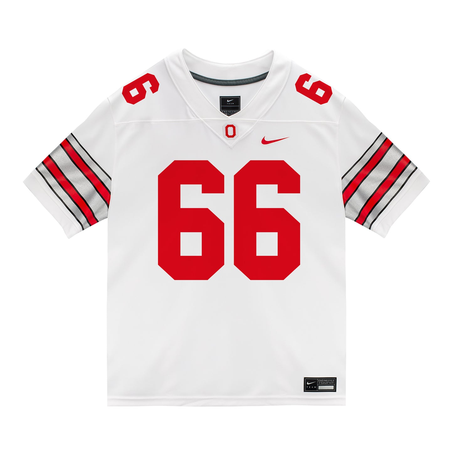 Ohio State Buckeyes Nike #66 Landry Brede Student Athlete White Football Jersey