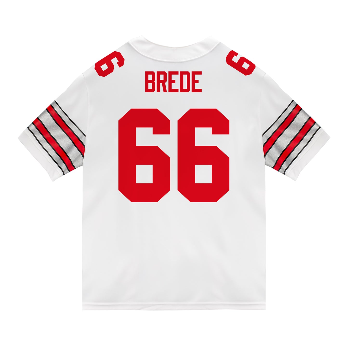 Ohio State Buckeyes Nike #66 Landry Brede Student Athlete White Football Jersey