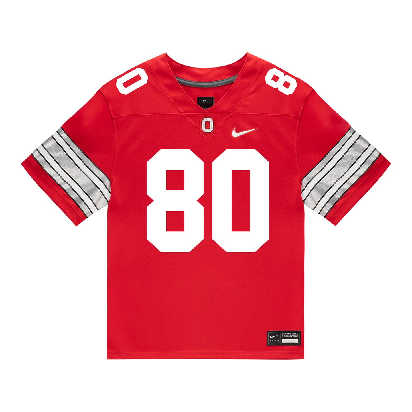 Ohio State Buckeyes Nike #80 Jaeden Ricketts Student Athlete Scarlet Football Jersey