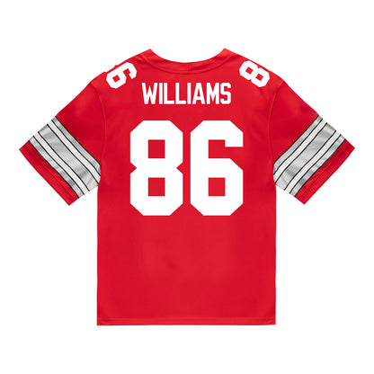 Ohio State Buckeyes Nike #86 Mason Williams Student Athlete Scarlet Football Jersey