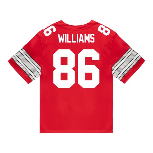 Ohio State Buckeyes Nike #86 Mason Williams Student Athlete Scarlet Football Jersey