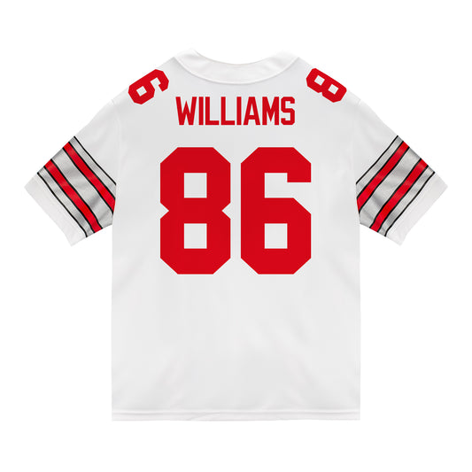 Ohio State Buckeyes Nike #86 Mason Williams Student Athlete White Football Jersey