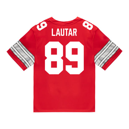 Ohio State Buckeyes Nike #89 Nick Lautar Student Athlete Scarlet Football Jersey