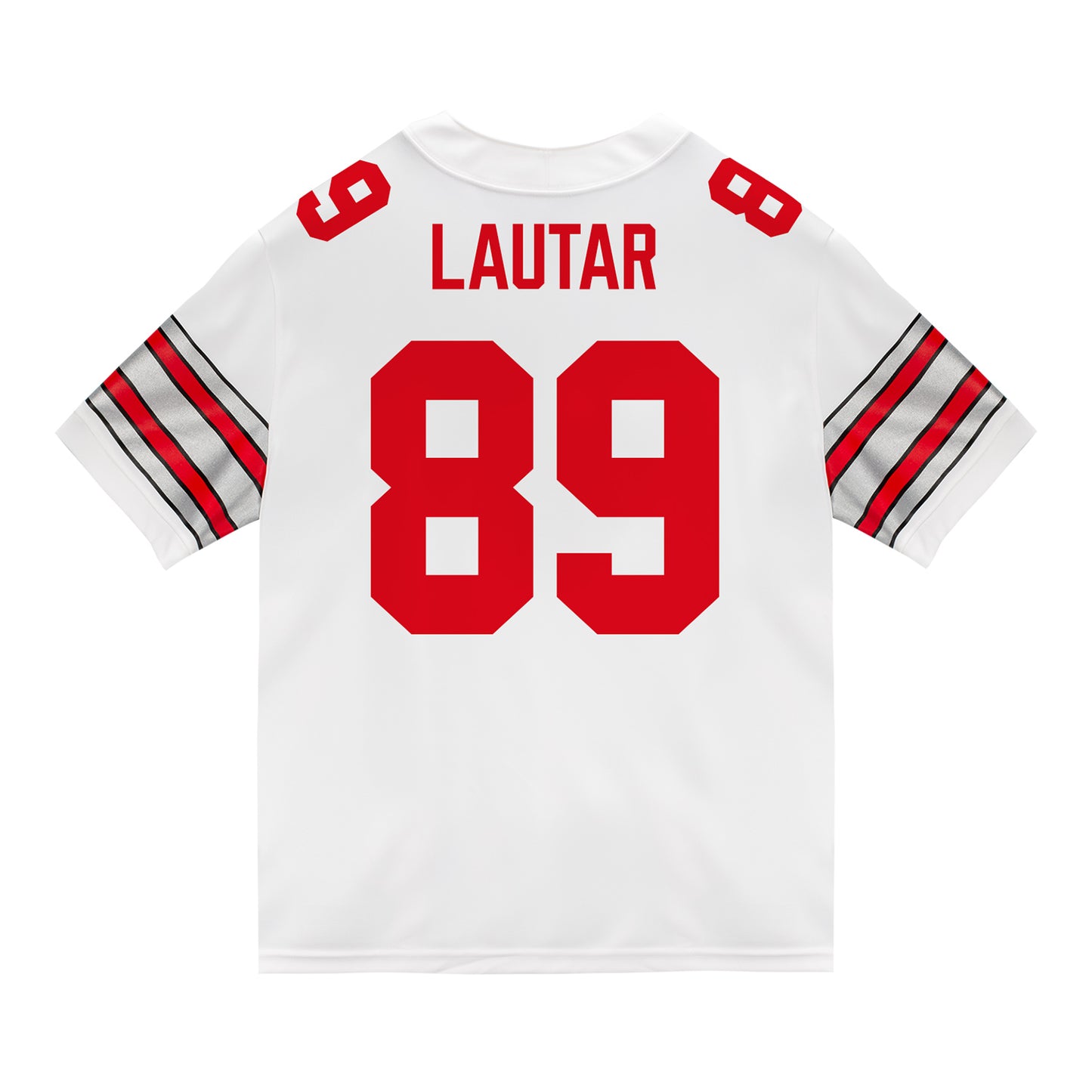 Ohio State Buckeyes Nike #89 Nick Lautar Student Athlete White Football Jersey