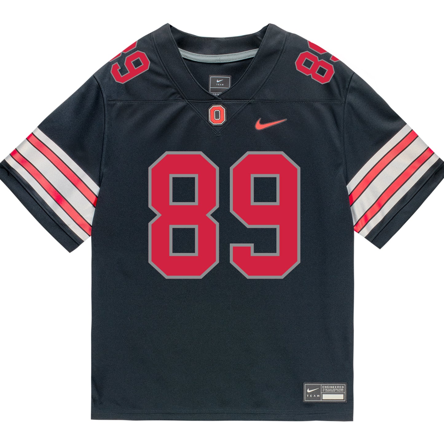 Ohio State Buckeyes Nike #89 Nick Lautar Student Athlete Black Football Jersey