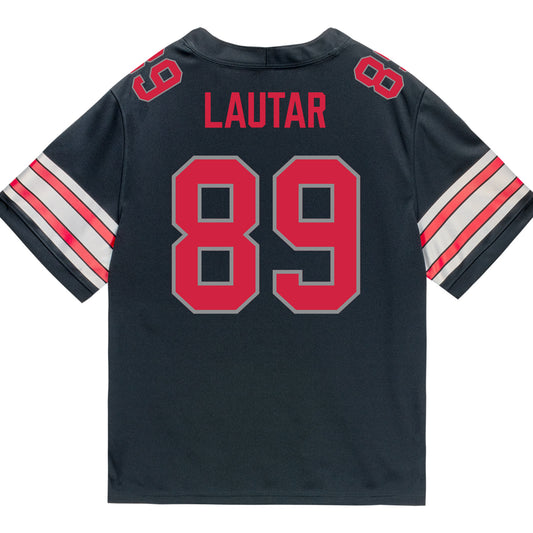 Ohio State Buckeyes Nike #89 Nick Lautar Student Athlete Black Football Jersey