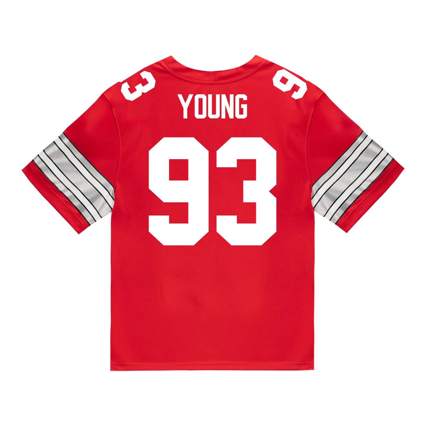 Ohio State Buckeyes Nike #93 Brady Young Student Athlete Scarlet Football Jersey