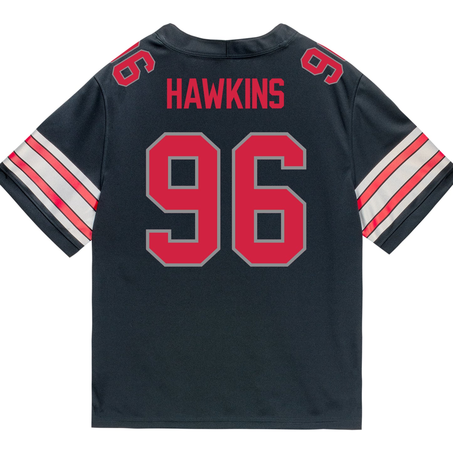Ohio State Buckeyes Nike #96 Connor Hawkins Student Athlete Black Football Jersey