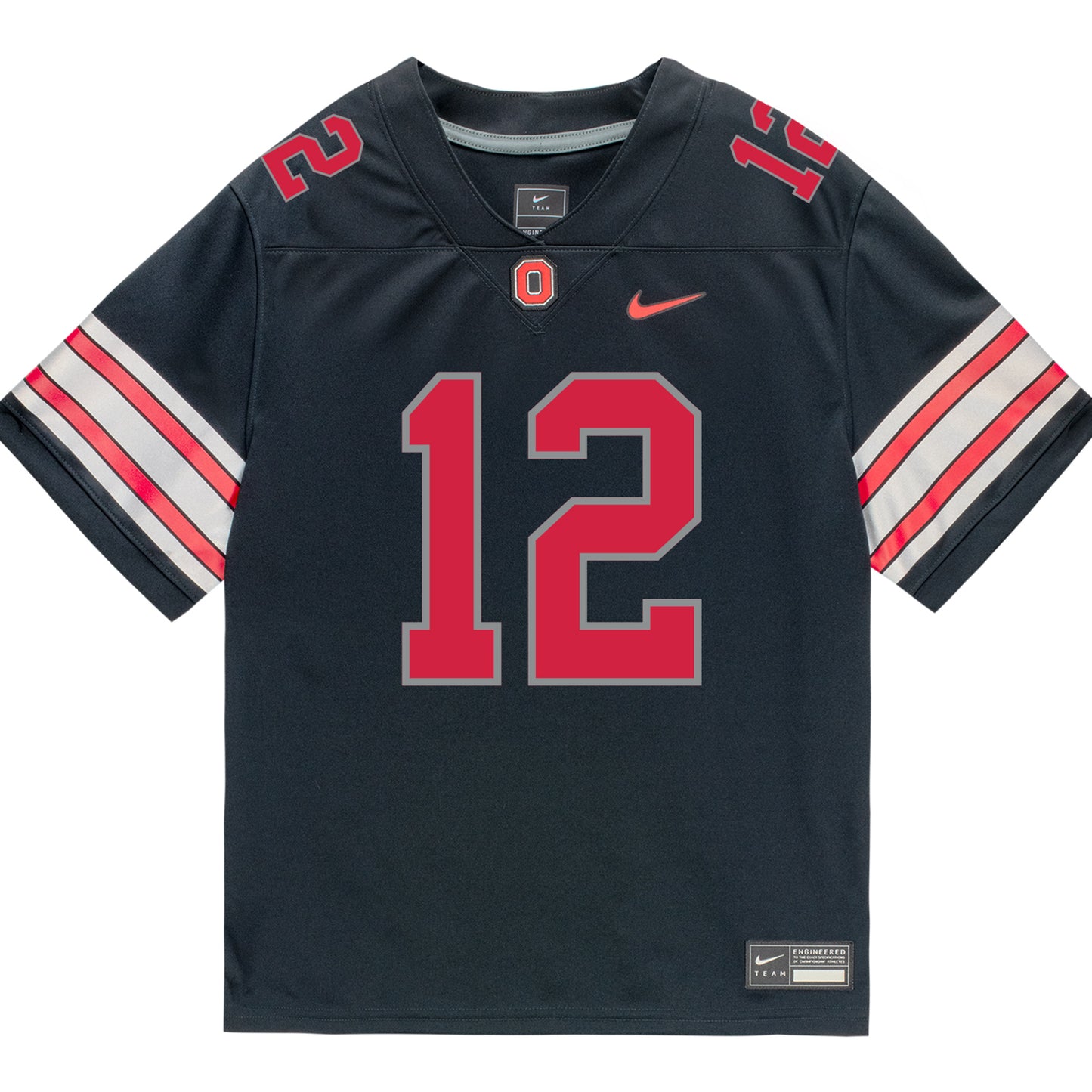 Ohio State Buckeyes Nike #12 Beau Atkinson Student Athlete Black Football Jersey