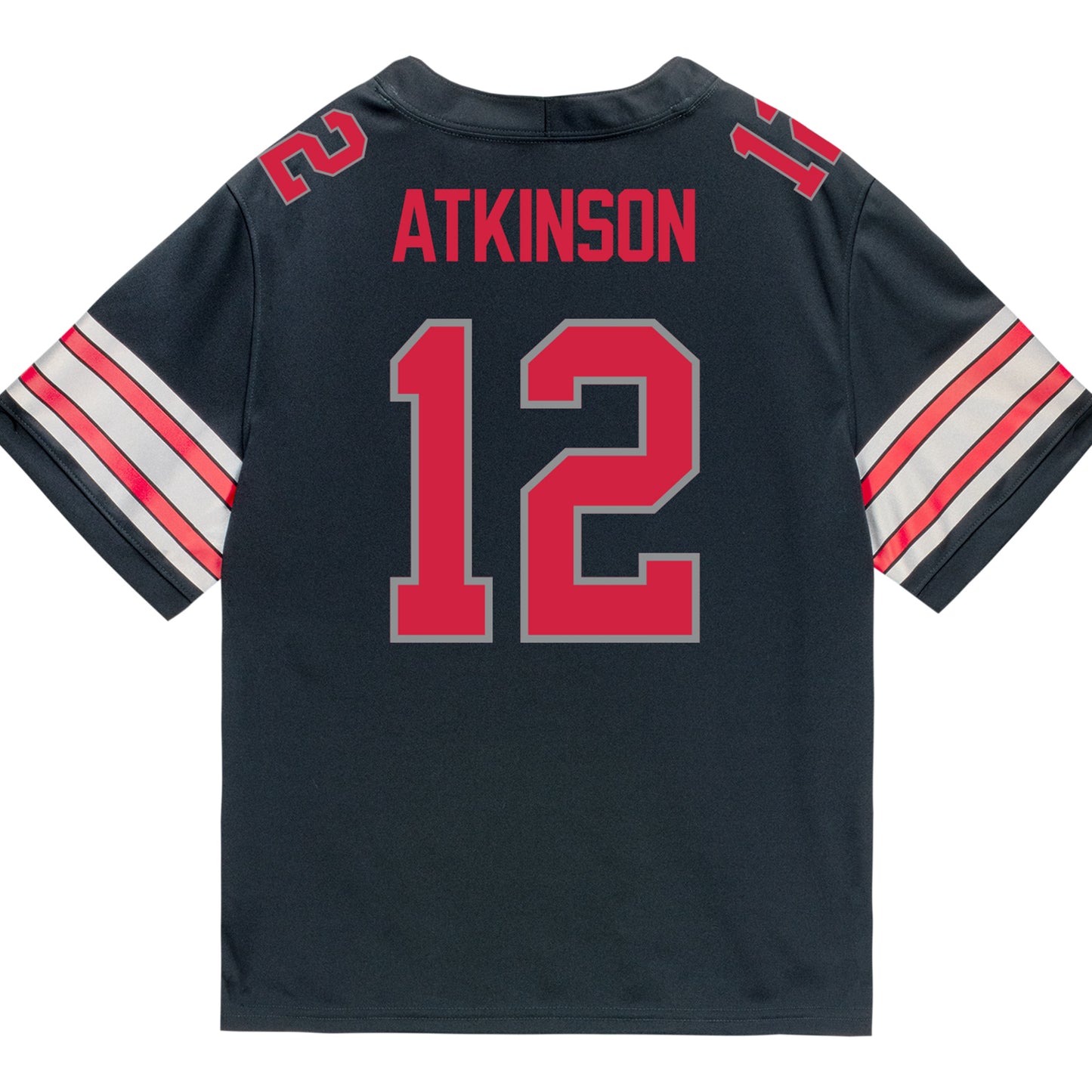 Ohio State Buckeyes Nike #12 Beau Atkinson Student Athlete Black Football Jersey