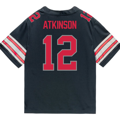 Ohio State Buckeyes Nike #12 Beau Atkinson Student Athlete Black Football Jersey