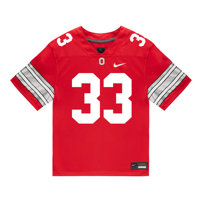 Ohio State Buckeyes Nike #33 Ryan Seimetz Student Athlete Scarlet Football Jersey