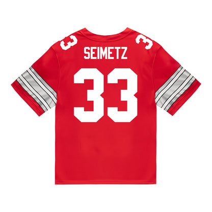 Ohio State Buckeyes Nike #33 Ryan Seimetz Student Athlete Scarlet Football Jersey