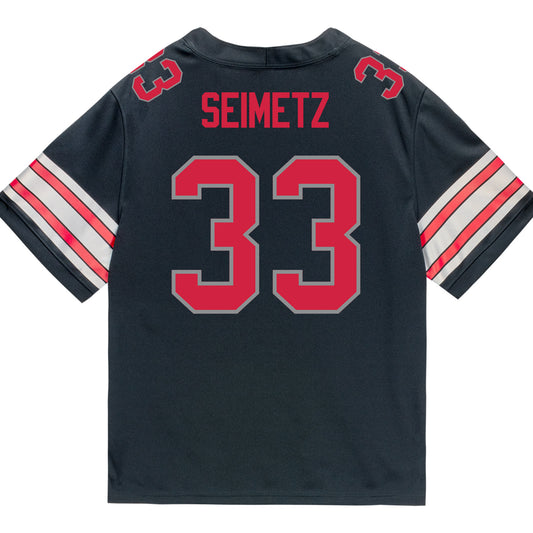 Ohio State Buckeyes Nike #33 Ryan Seimetz Student Athlete Black Football Jersey