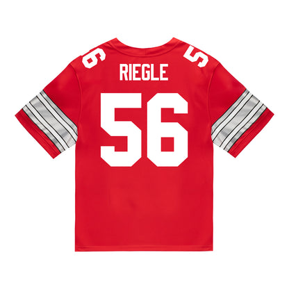 Ohio State Buckeyes Nike #56 Nate Riegle Student Athlete Scarlet Football Jersey