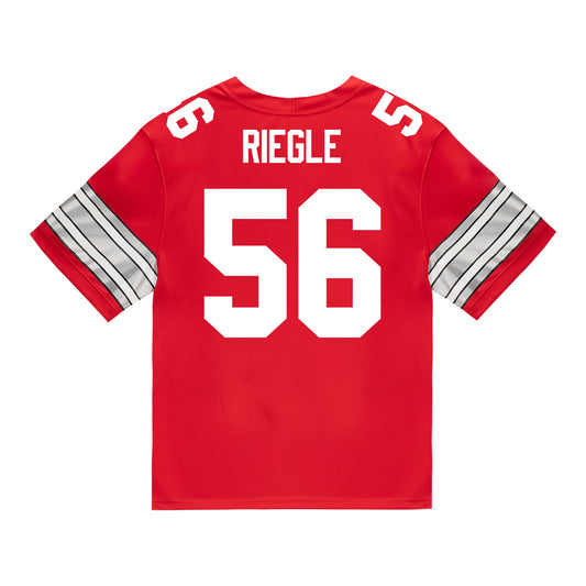 Ohio State Buckeyes Nike #56 Nate Riegle Student Athlete Scarlet Football Jersey