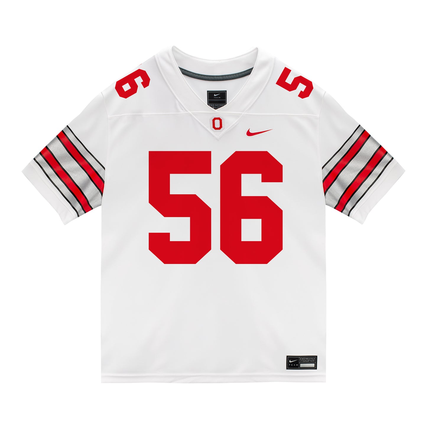 Ohio State Buckeyes Nike #56 Nate Riegle Student Athlete White Football Jersey
