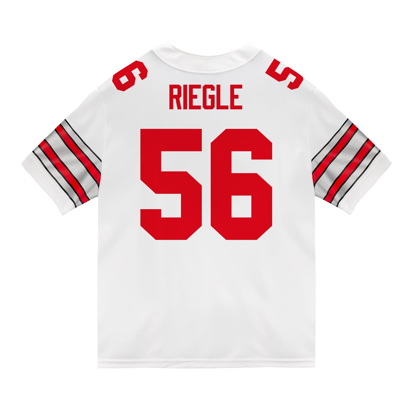 Ohio State Buckeyes Nike #56 Nate Riegle Student Athlete White Football Jersey