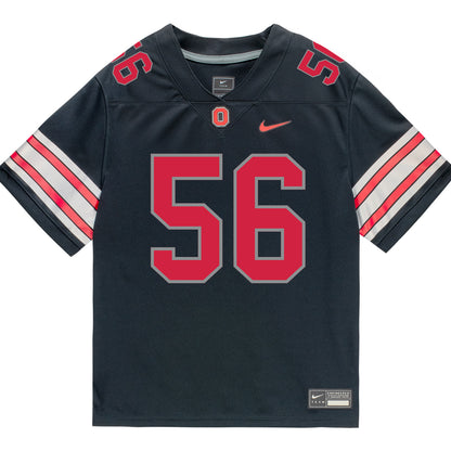 Ohio State Buckeyes Nike #56 Nate Riegle Student Athlete Black Football Jersey