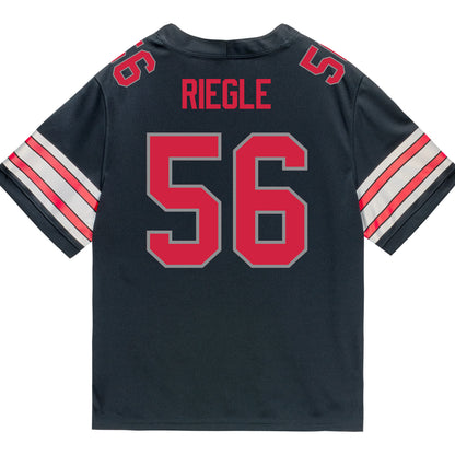 Ohio State Buckeyes Nike #56 Nate Riegle Student Athlete Black Football Jersey