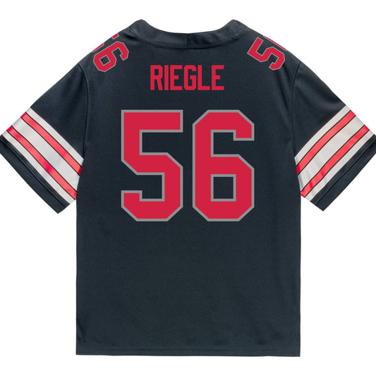 Ohio State Buckeyes Nike #56 Nate Riegle Student Athlete Black Football Jersey