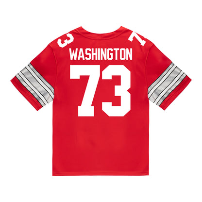 Ohio State Buckeyes Nike #73 Vasean Washington Student Athlete Scarlet Football Jersey